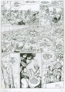Planche noir et blanc, Vauriens, Dame Brèche-Dent (T.2), Laurent Cagniat