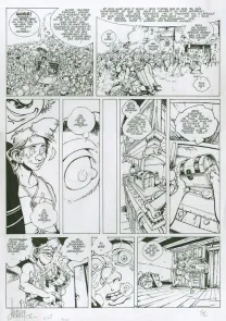 Black and white original page, Vauriens, Dame Brèche-Dent (T.2), Laurent Cagniat