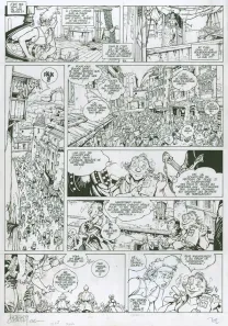 Planche noir et blanc, Vauriens, Dame Brèche-Dent (T.2), Laurent Cagniat