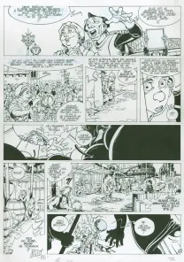 Planche noir et blanc, Vauriens, Dame Brèche-Dent (T.2), Laurent Cagniat