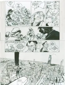 Black and white original page, Vauriens, Dame Brèche-Dent (T.2), Laurent Cagniat