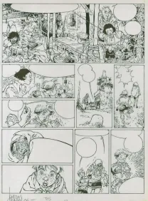 Planche noir et blanc, Vauriens, Justine des Dieux (T.3), Laurent Cagniat