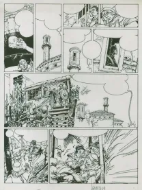 Planche noir et blanc, Vauriens, Justine des Dieux (T.3), Laurent Cagniat