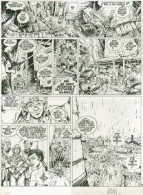 Planche noir et blanc, Vauriens, Justine des Dieux (T.3), Laurent Cagniat