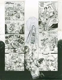Planche noir et blanc, Vauriens, Justine des Dieux (T.3), Laurent Cagniat