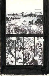 Black and white original page, Après la guerre, Volume 1, Freddy Martin