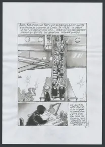 Black and white original page, Couleur de peau : miel, Tome 1 (T.1),  Jung