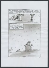 Black and white original page, Couleur de peau : miel, Tome 1 (T.1),  Jung