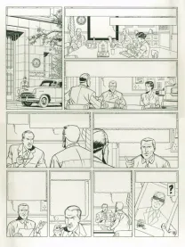 Black and white original page, Blake et Mortimer, La Malédiction des trente deniers - Tome un (T.19), René Sterne