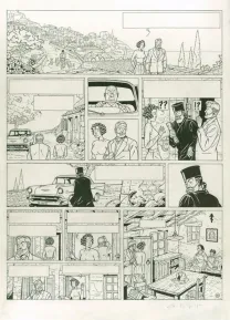 Planche noir et blanc, Blake et Mortimer, La Malédiction des trente deniers - Tome un (T.19), Chantal De Spiegeleer
