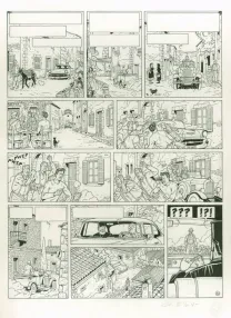Planche noir et blanc, Blake et Mortimer, La Malédiction des trente deniers - Tome un (T.19), Chantal De Spiegeleer
