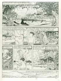 Black and white original page, Adler, René Sterne