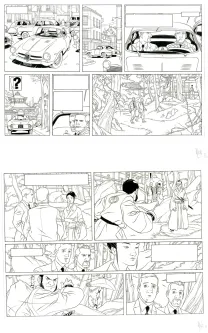 Planche noir et blanc, Kaplan & Masson, La théorie du chaos (T.1), Jean-Christophe Thibert