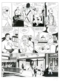 Planche noir et blanc, Commandant Achab, Né pour mourir (T.1), Stéphane Douay