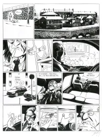 Black and white original page, Commandant Achab, Né pour mourir (T.1), Stéphane Douay