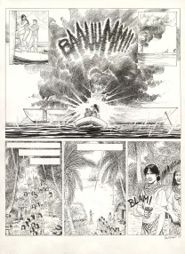 Planche noir et blanc, El Nino, Le Paria de Célèbes (T.5), Boro Pavlovic