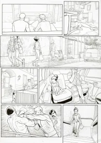 Black and white original page, Ken games, Ciseaux (T.3), Marcial Toledano