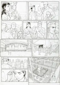 Black and white original page, Ken games, Ciseaux (T.3), Marcial Toledano