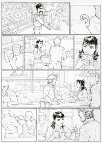 Black and white original page, Ken games, Ciseaux (T.3), Marcial Toledano