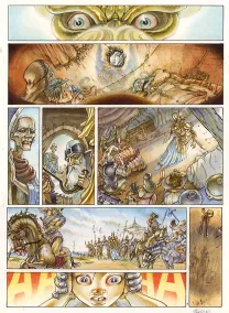 Colored original page, Le Roi des méduses, Thierry Ségur