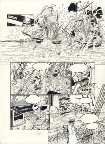 Black and white original page, Hauteville House, USS Kearsarge (T.5), Thierry Gioux
