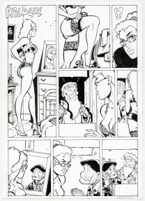 Planche noir et blanc, Fanfoué des Pnottas, Félix Meynet