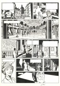 Black and white original page, Sherlock Holmes & les vampires de Londres, L'appel du sang (T.1),  Laci