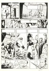 Planche noir et blanc, Sherlock Holmes & les vampires de Londres, L'appel du sang (T.1),  Laci