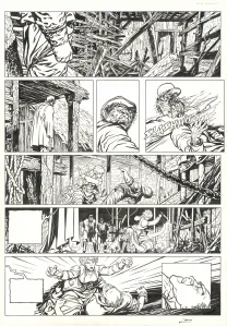 Planche noir et blanc, Sherlock Holmes & les vampires de Londres, L'appel du sang (T.1),  Laci