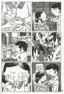 Planche noir et blanc, L'enfant caché, Marc Lizano