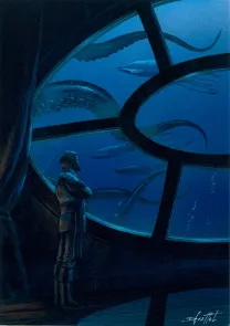 Illustration couleur, Vingt mille lieues sous les mers, Didier Graffet