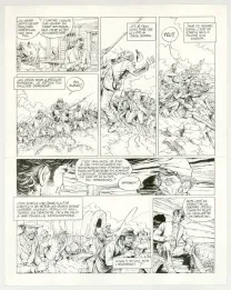 Planche noir et blanc, La Jeunesse de Blueberry, Gettysburg (T.20), Michel Blanc-Dumont