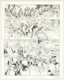 Planche noir et blanc, La Jeunesse de Blueberry, Gettysburg (T.20), Michel Blanc-Dumont