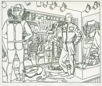 Illustration noir et blanc, Jean-Claude Floc'h