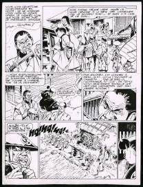 Black and white original page, Kogaratsu, Marc Michetz