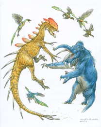 Colored illustration, Terryl Whitlatch