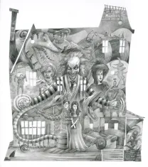 Illustration noir et blanc, Ludovic Chesnot