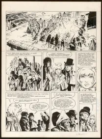 Planche noir et blanc, Bruce J. Hawker, Les Bourreaux de la nuit (T.6), William Vance