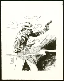Illustration noir et blanc, Jordi Bernet