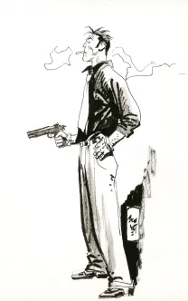 Illustration noir et blanc, Jordi Bernet