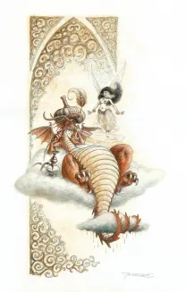 Illustration couleur, L'heure des fées, Pascal Moguérou