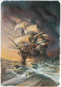 Colored illustration, L'heure des fées, Pascal Moguérou