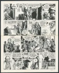 Planche noir et blanc, Barbe-Rouge, Les Révoltés de la Jamaïque (T.25), Patrice Pellerin