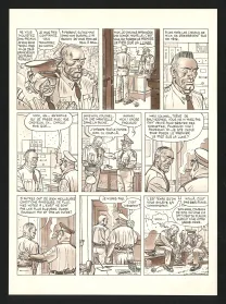 Planche noir et blanc, Voyage au bout de la lune, Daniel Goossens