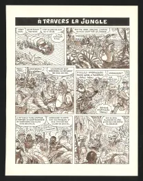 Planche noir et blanc, Voyage au bout de la lune, Daniel Goossens