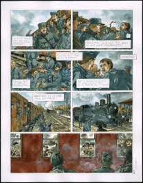 Colored original page, Notre Mère la Guerre, Troisième Complainte (T.3),  Maël