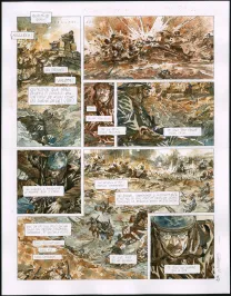 Colored original page, Notre Mère la Guerre, Requiem (T.4),  Maël