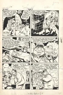 Black and white original page, Le Spirit, Will Eisner