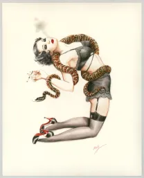 Illustration couleur, Pin-up Art, Maly Siri