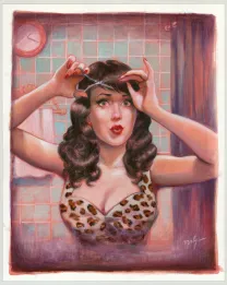 Illustration couleur, Pin-up Art, Maly Siri